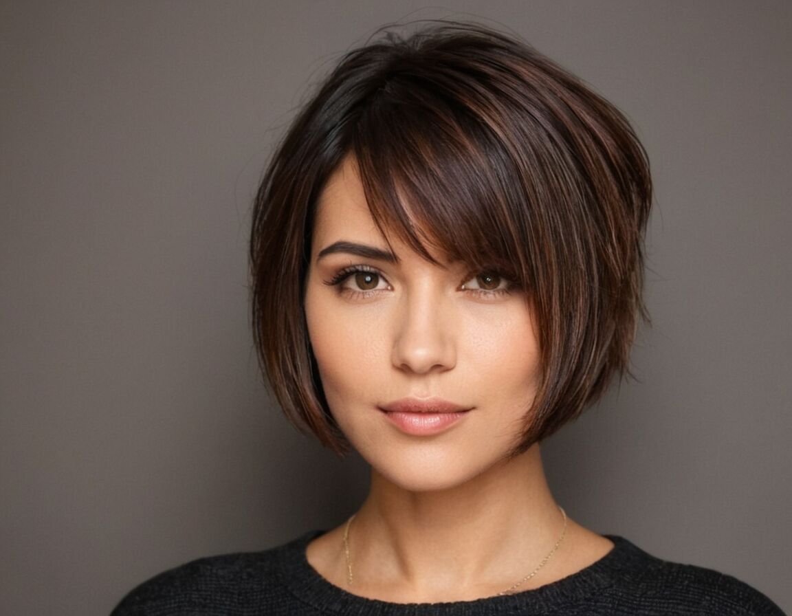 Perfekt für verschiedene Haartexturen geeignet - Schräger Bob hinten kurz gestuft: Der Trend für einen modernen Look