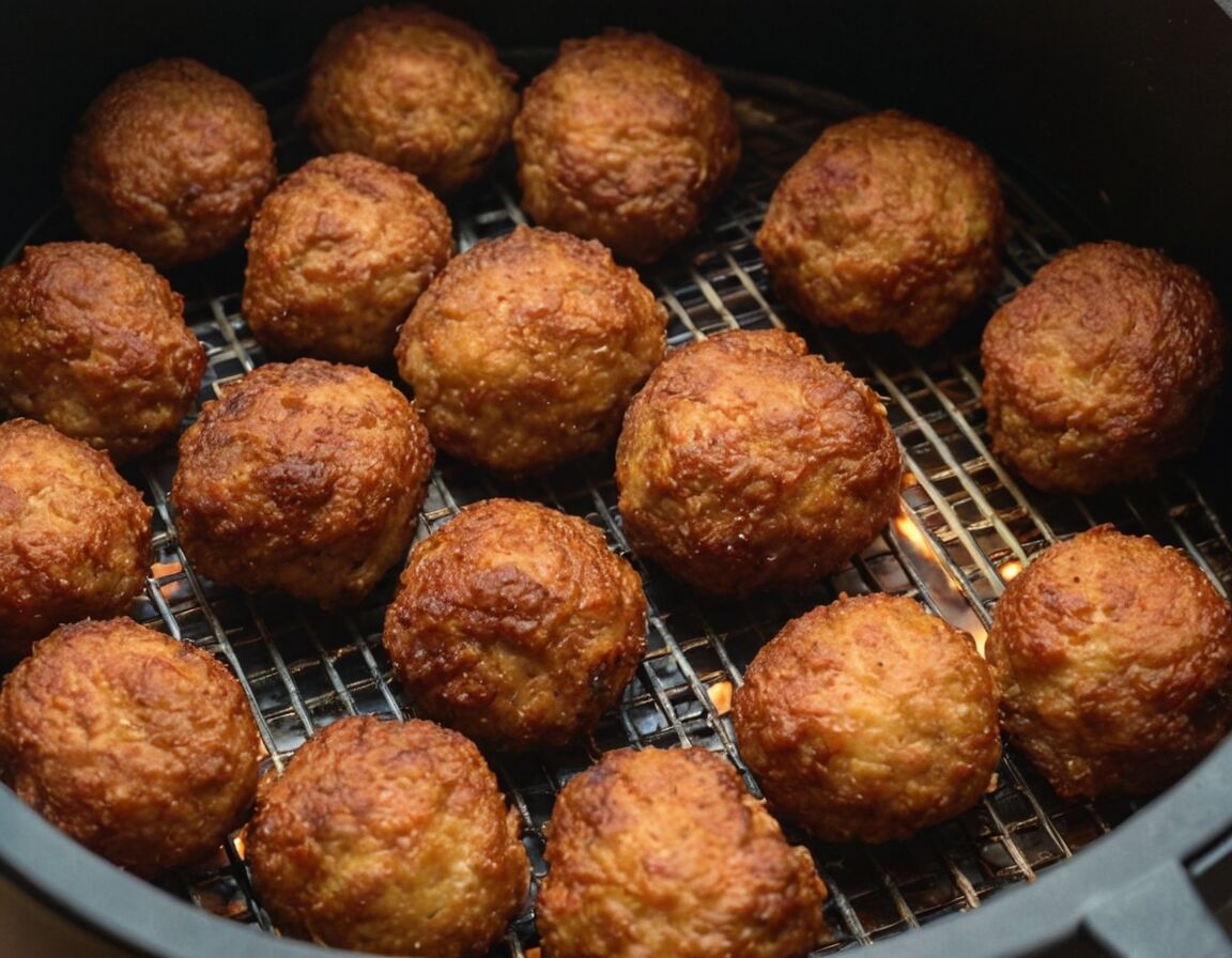 Oberfläche sollte goldbraun und knusprig sein - Frikadellen im Airfryer: Wie lange brauchen sie für die perfekte Garzeit?