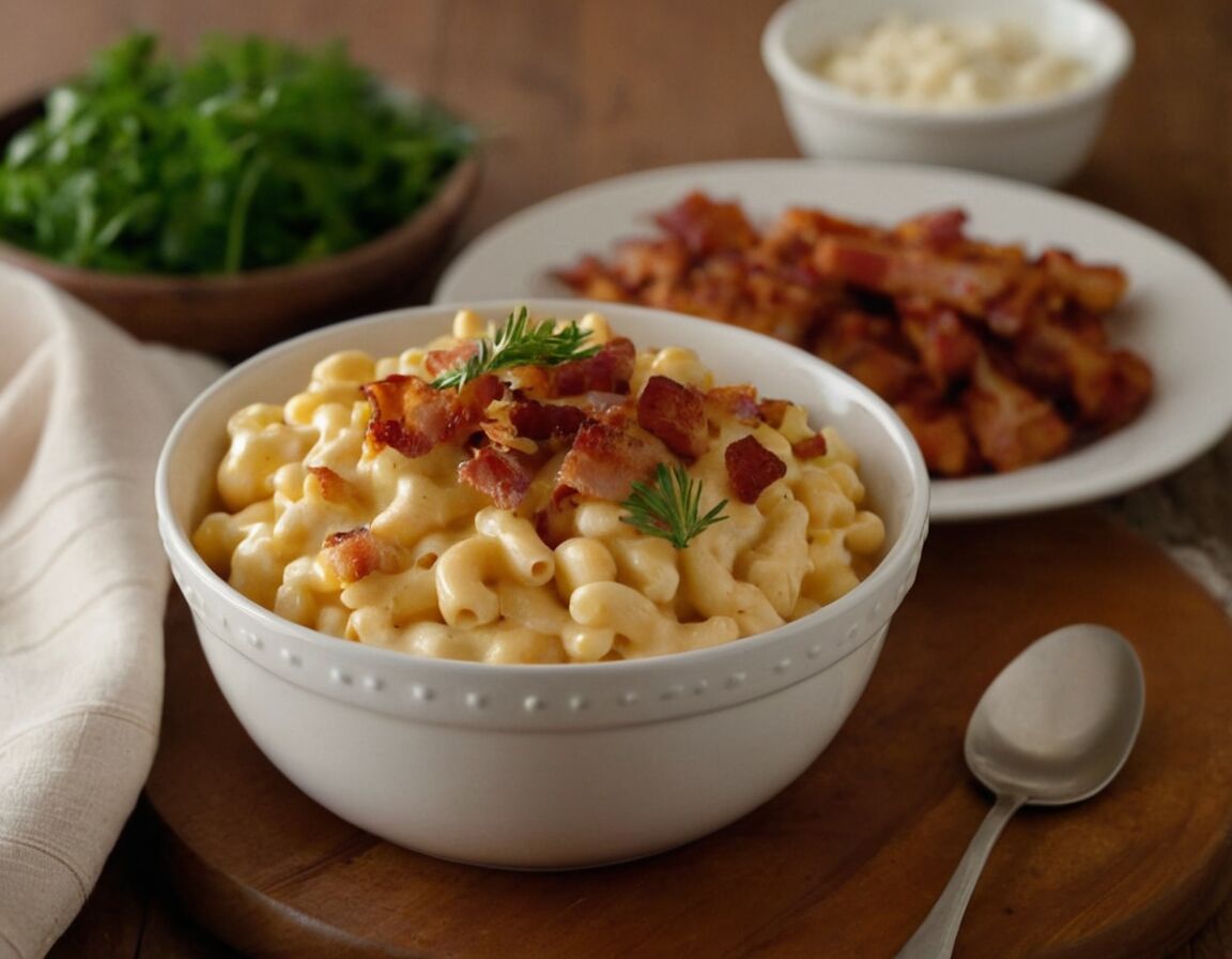 Optional: Speck, Paprika oder Kräuter ergänzen - Einfaches Mac and Cheese Rezept: Schnell und Lecker für Jeden Tag