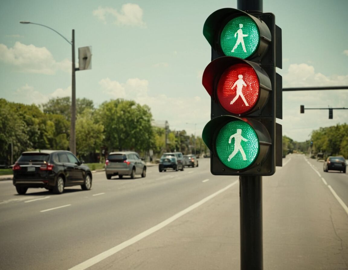 Verkehrszeichen und Markierungen sorgfältig beobachten - An dieser Ampel mit Grünpfeilschild sicher nach rechts abbiegen: Tipps für Autofahrer