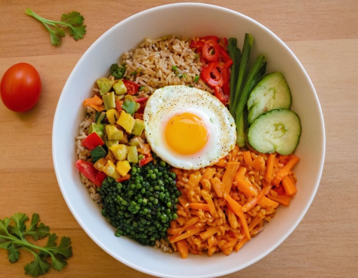 Asiatische Reisbowl mit Ei und Gemüse - Schnelle Gerichte für abends: Leckere Rezepte für stressfreie Abendessen