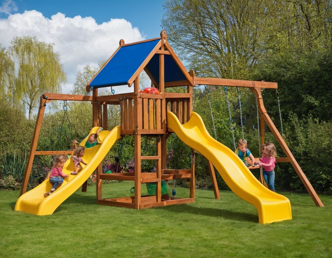 Wetterbeständigkeit und Pflegeaufwand beachten - Der perfekte Spielturm mit Rutsche und Schaukel für den Garten: Tipps und Kaufberatung