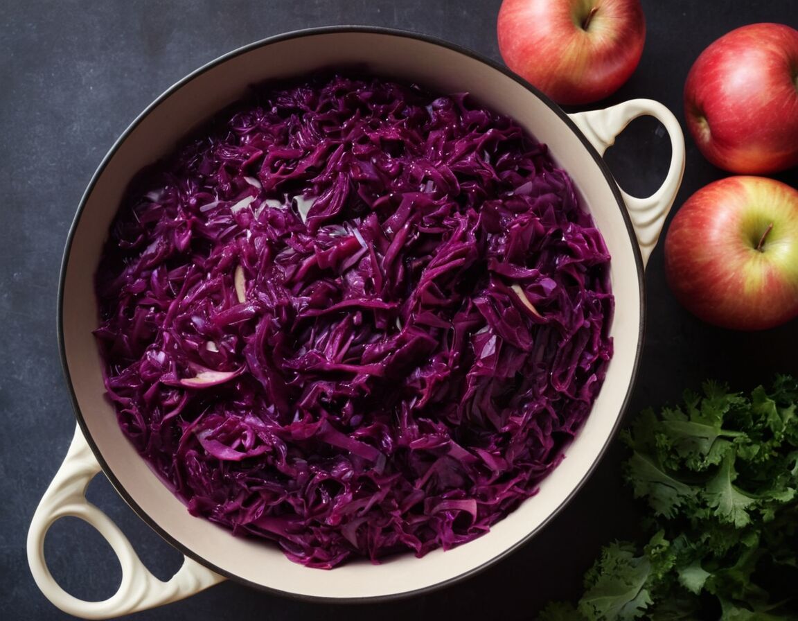 Mit Apfelsaft oder Wasser aufgießen, kurz aufkochen lassen - Rotkohl aus dem Glas zubereiten: Einfache Rezepte für köstliche Beilagen