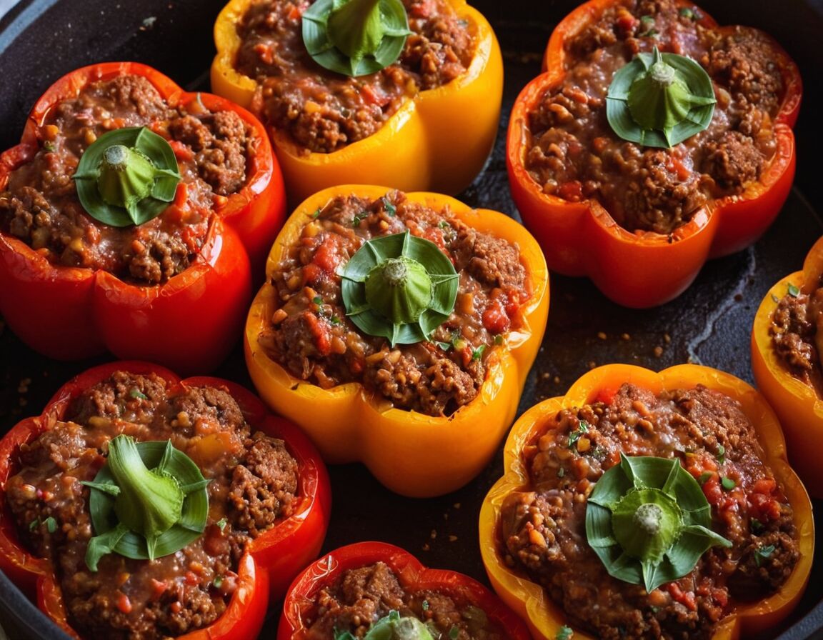 Gefüllte Paprikaschoten mit Hackfleisch im Backofen: So lange müssen sie backen für das perfekte Ergebnis
