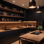 Schwarze Küche mit Holz: Stilvolle Gestaltungsideen für Ihr Zuhause