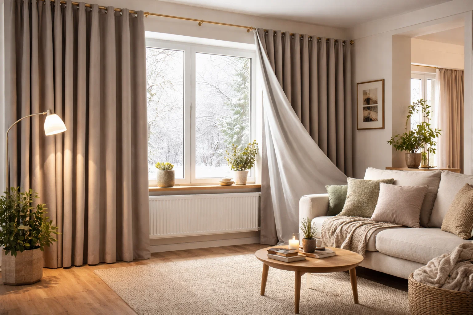 Thermovorhänge Zuhause